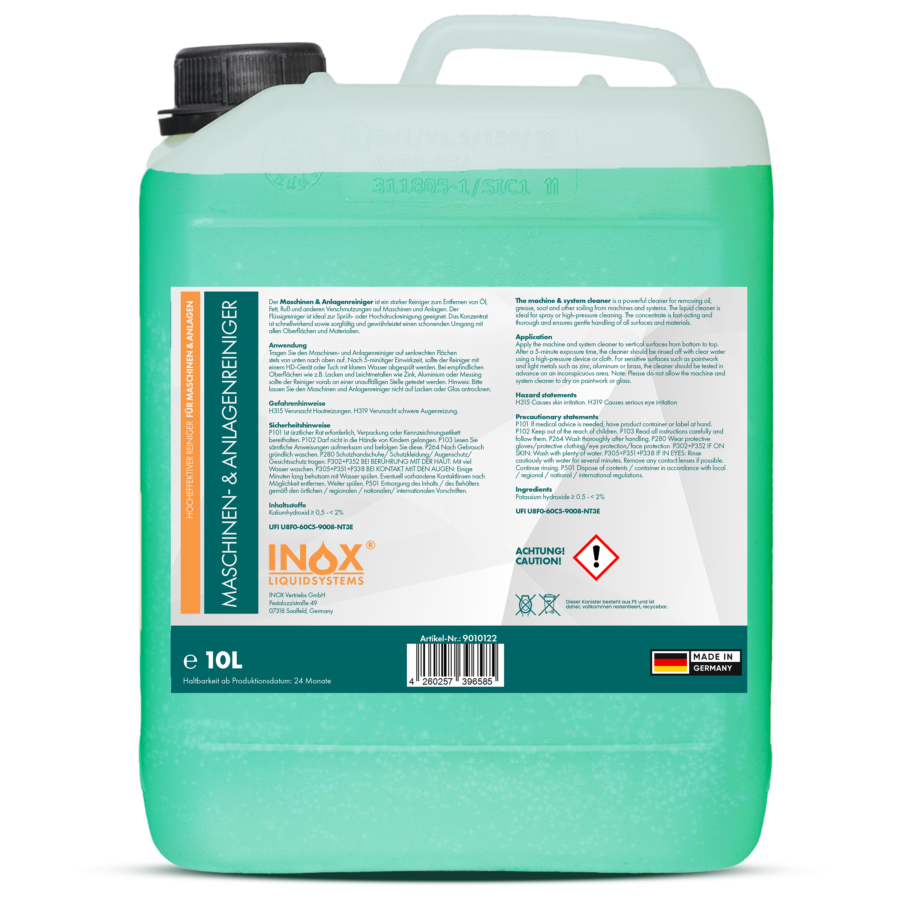 Maschinen- & Anlagenreiniger Konzentrat
