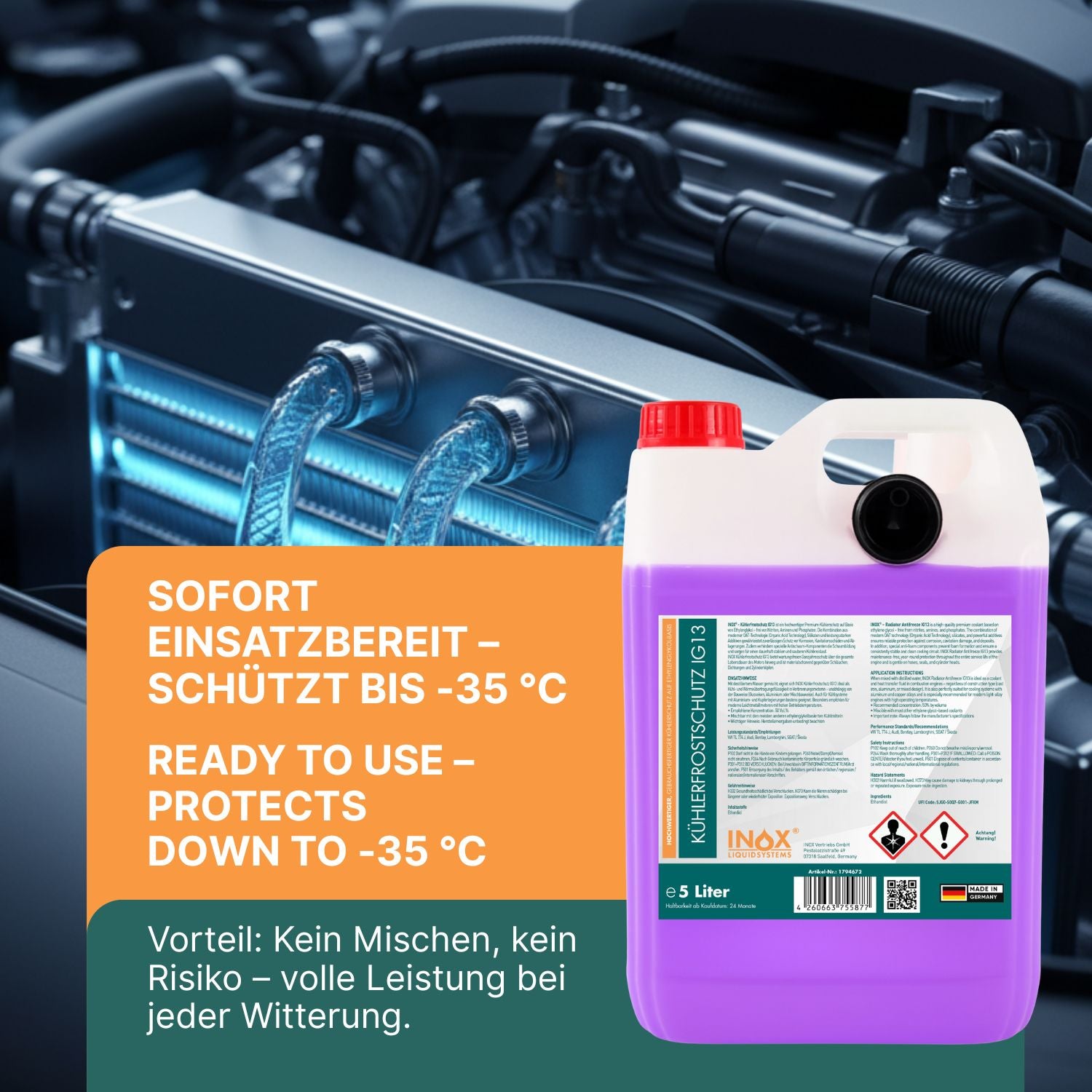 Kühlerfrostschutz IG13 ReadyMix -35°C