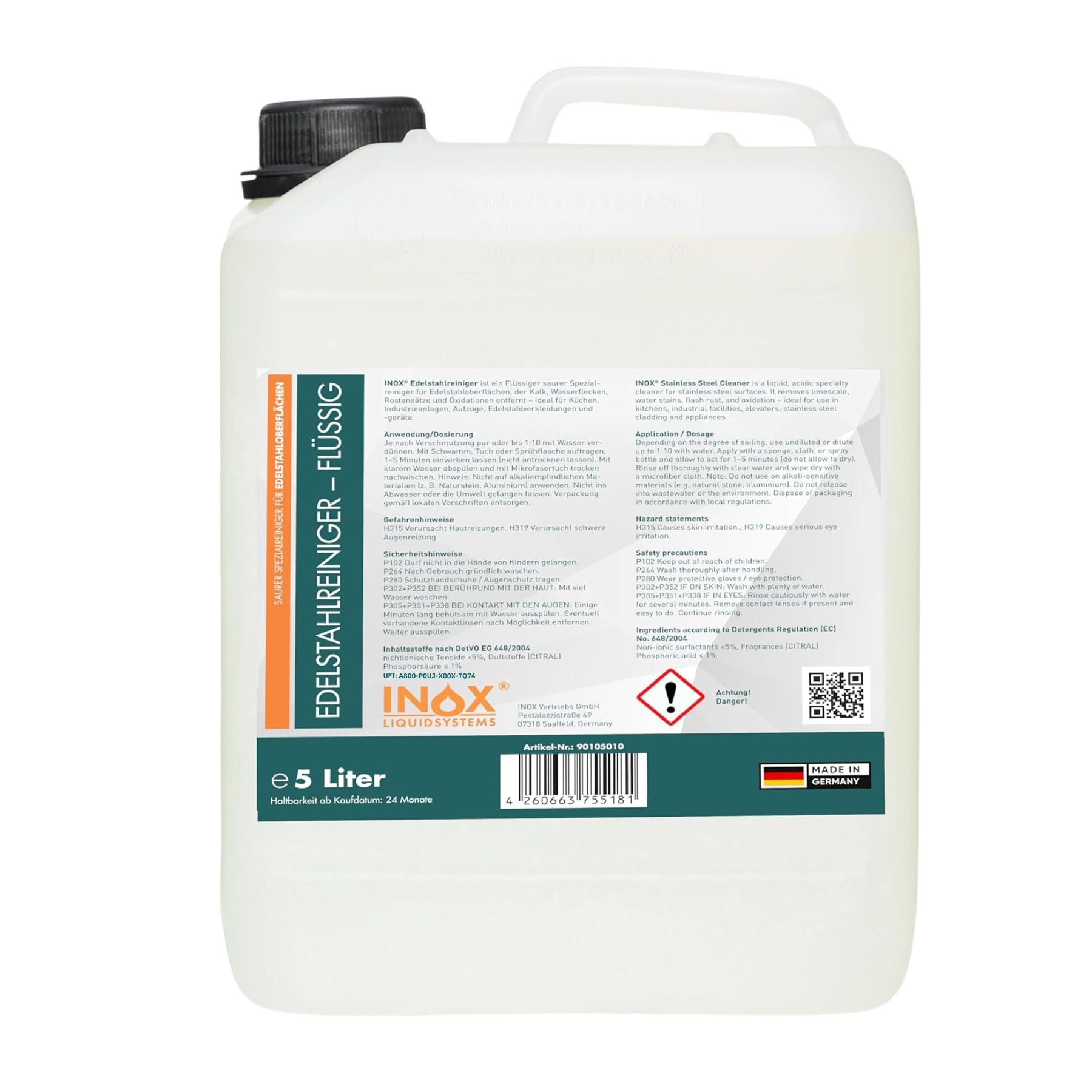 Edelstahlreiniger – Flüssig