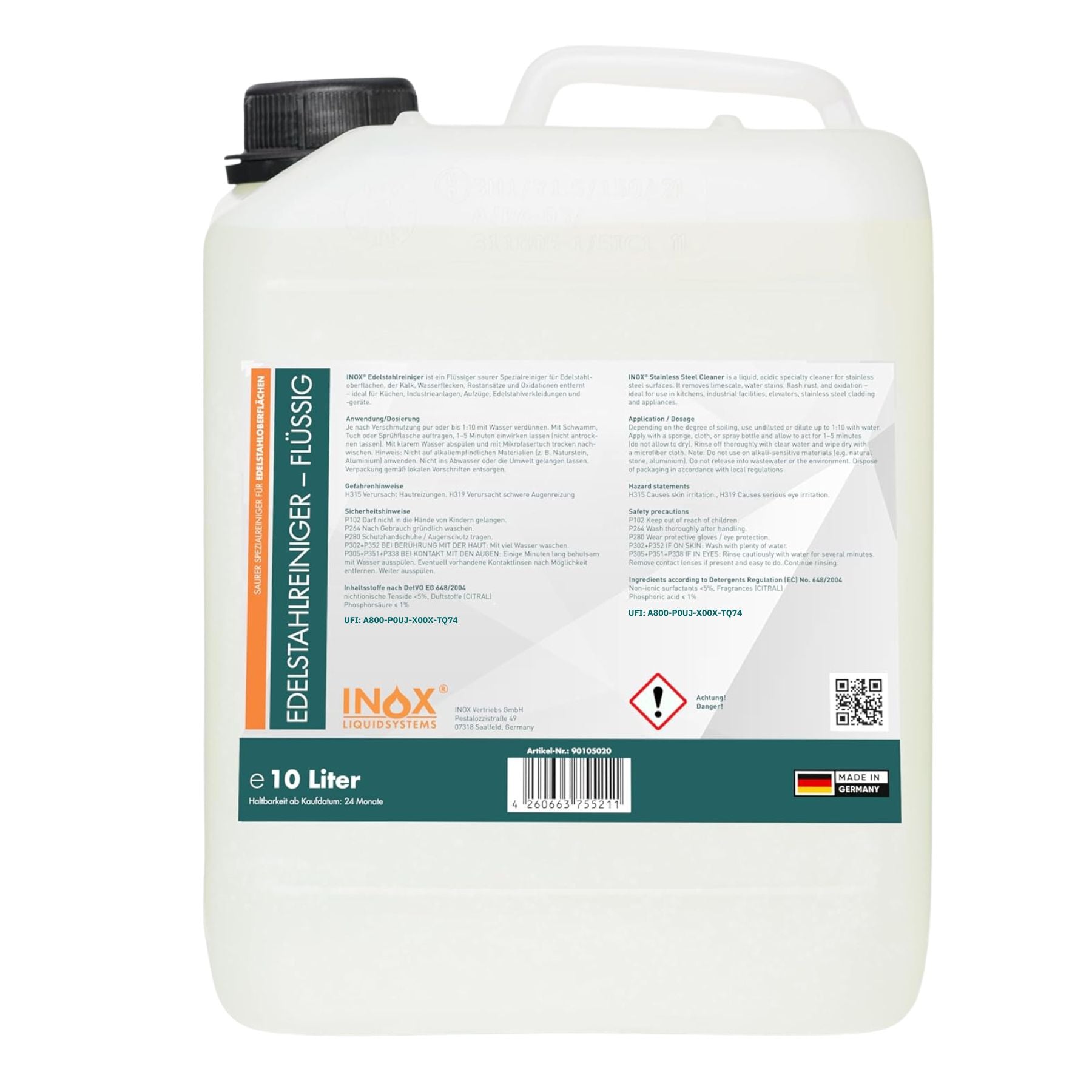 Edelstahlreiniger – Flüssig