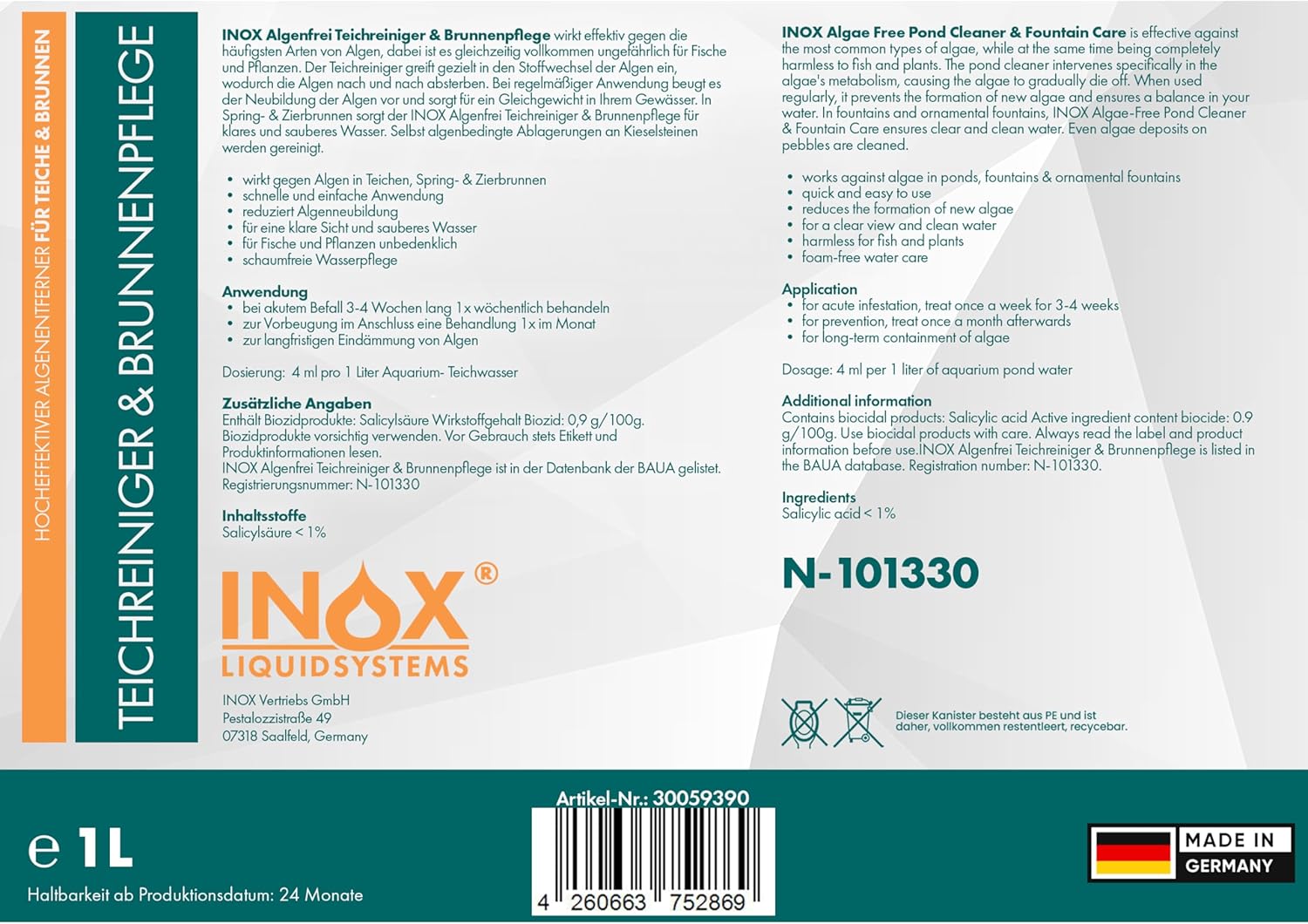 Teichpflege & Brunnenreiniger