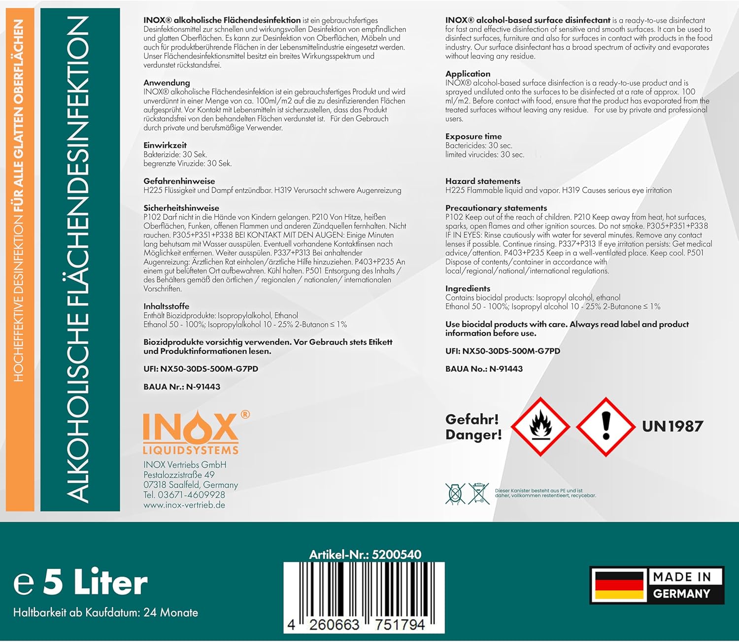 Flächendesinfektionsmittel