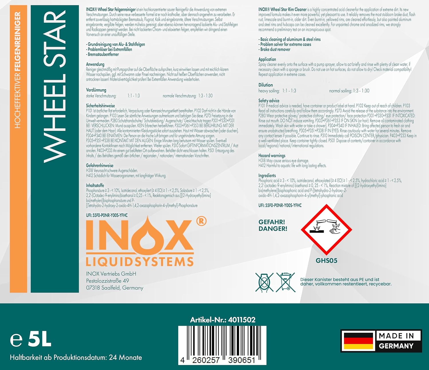 Felgenreiniger Wheel Star