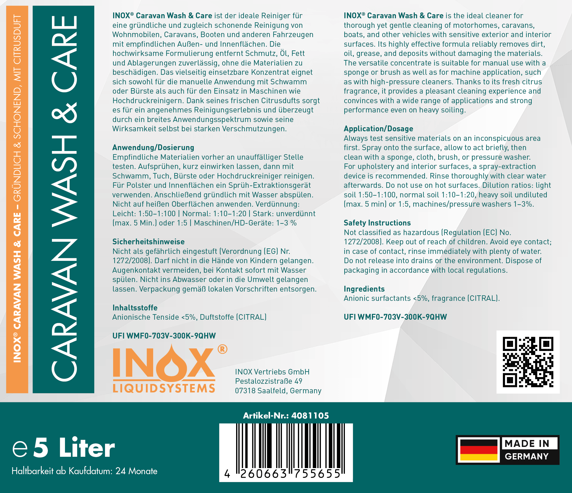 Caravanreiniger Wash & Care