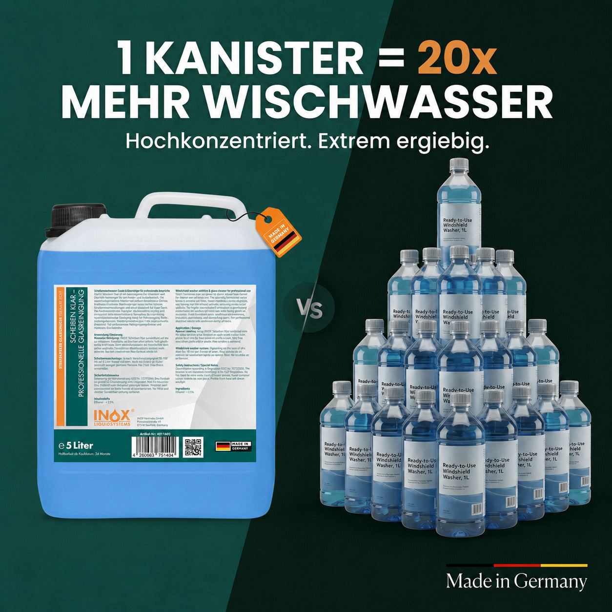 Scheiben Klar Konzentrat