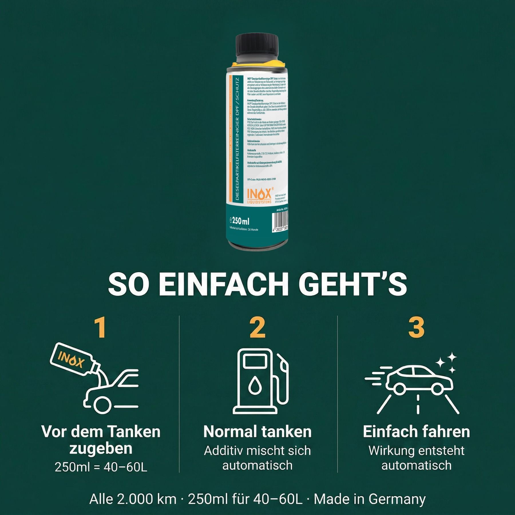 Dieselpartikelfilter Reiniger