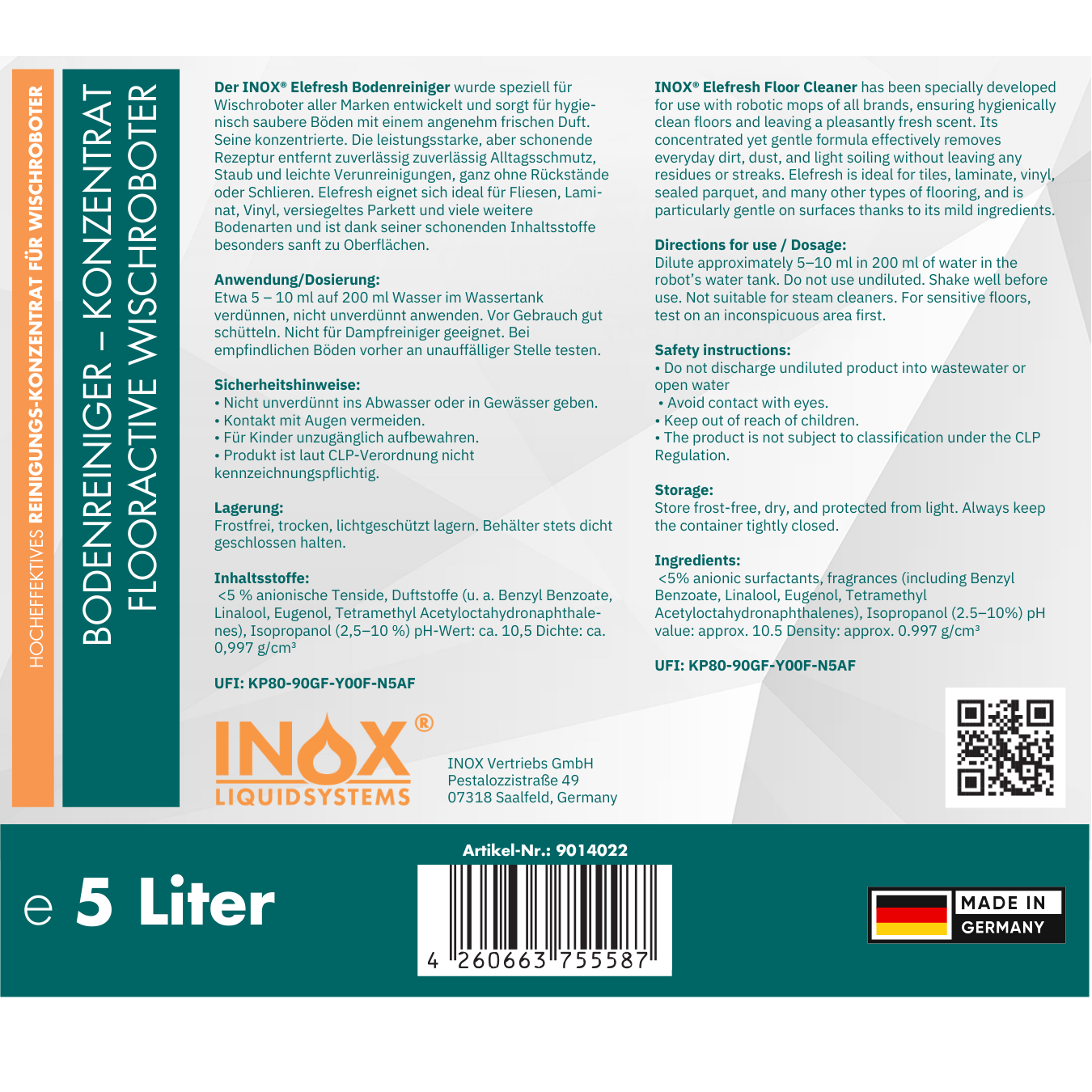 Wischroboter Reiniger Konzentrat