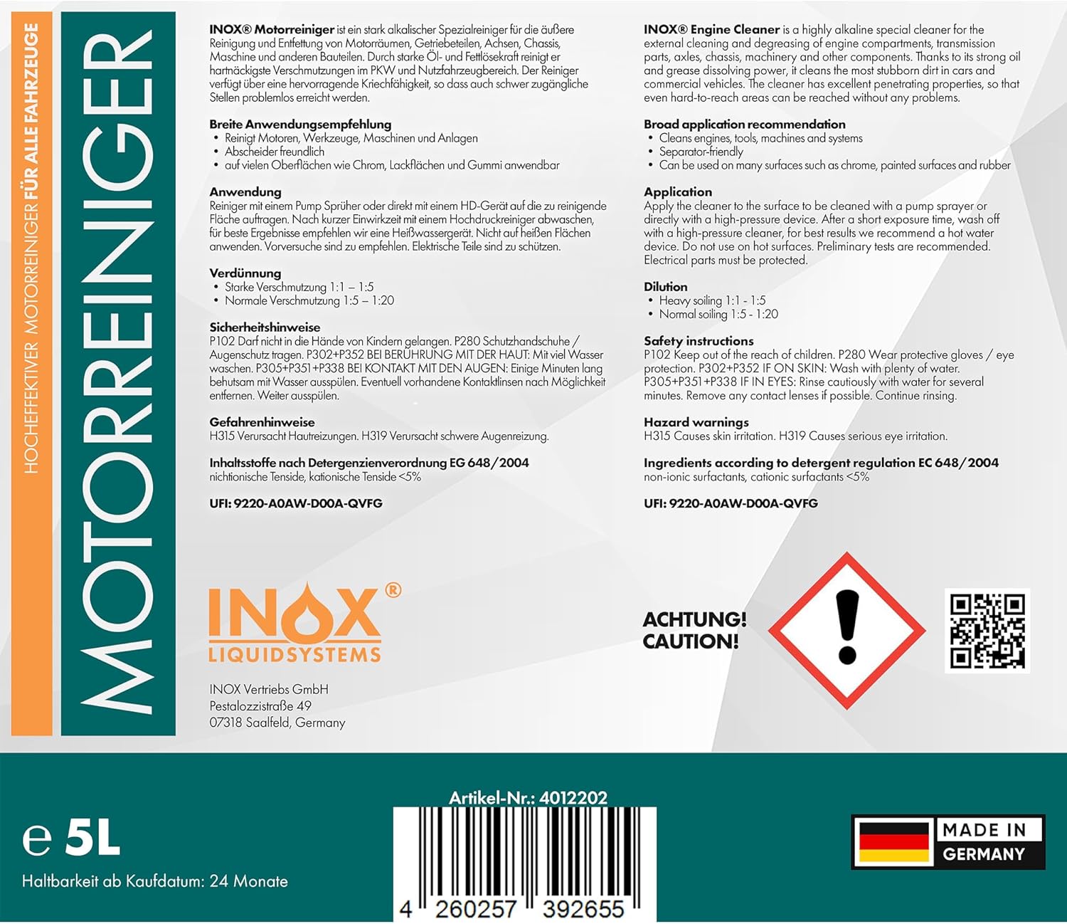 Motorreiniger Konzentrat