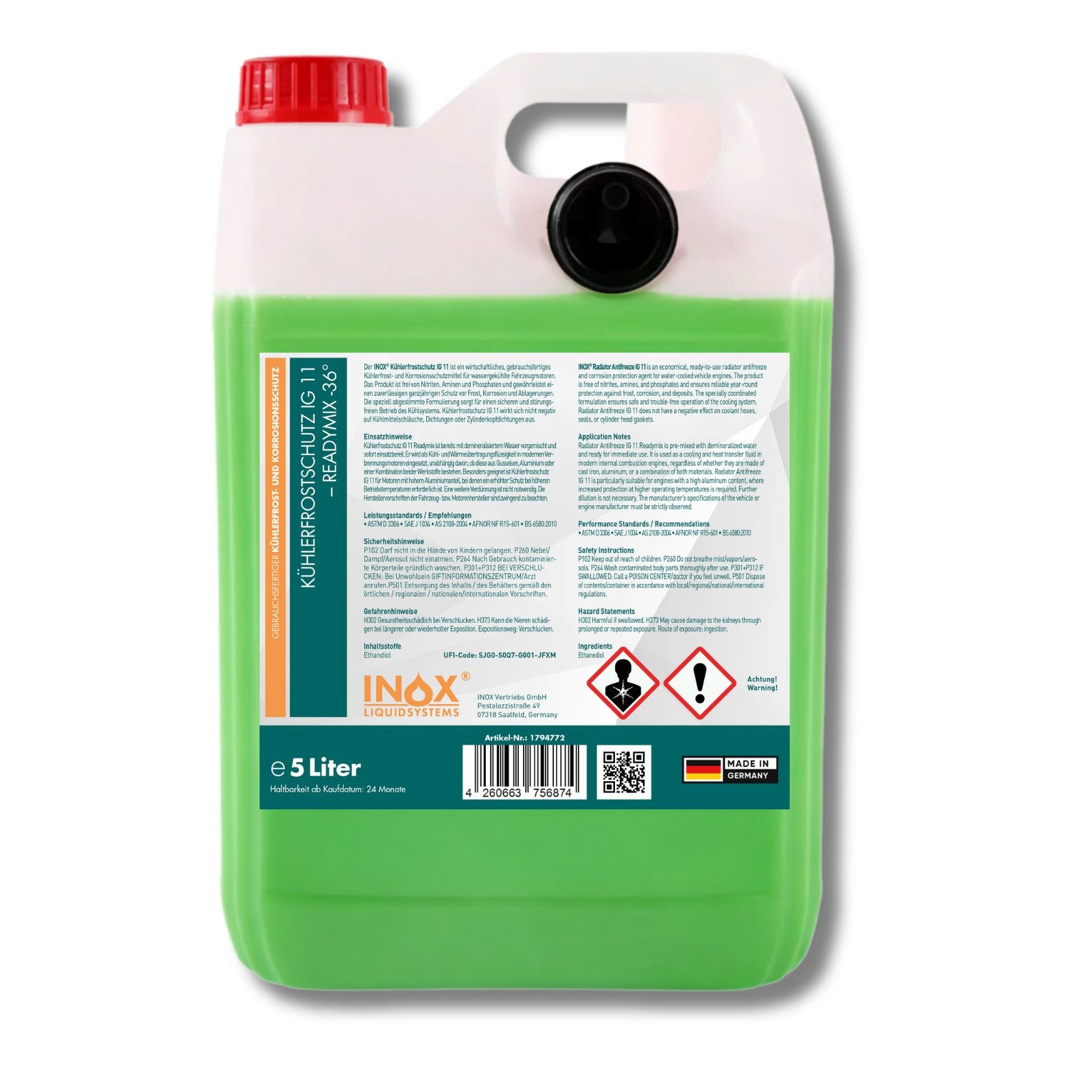 Kühlerfrostschutz IG11 ReadyMix -36°C