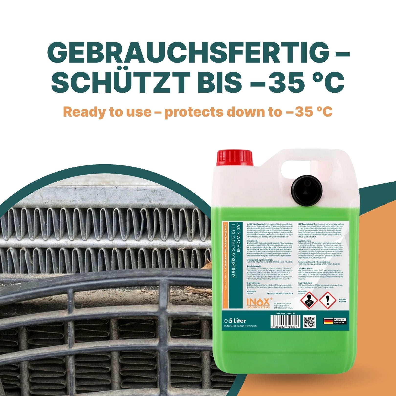Kühlerfrostschutz IG11 ReadyMix -36°C