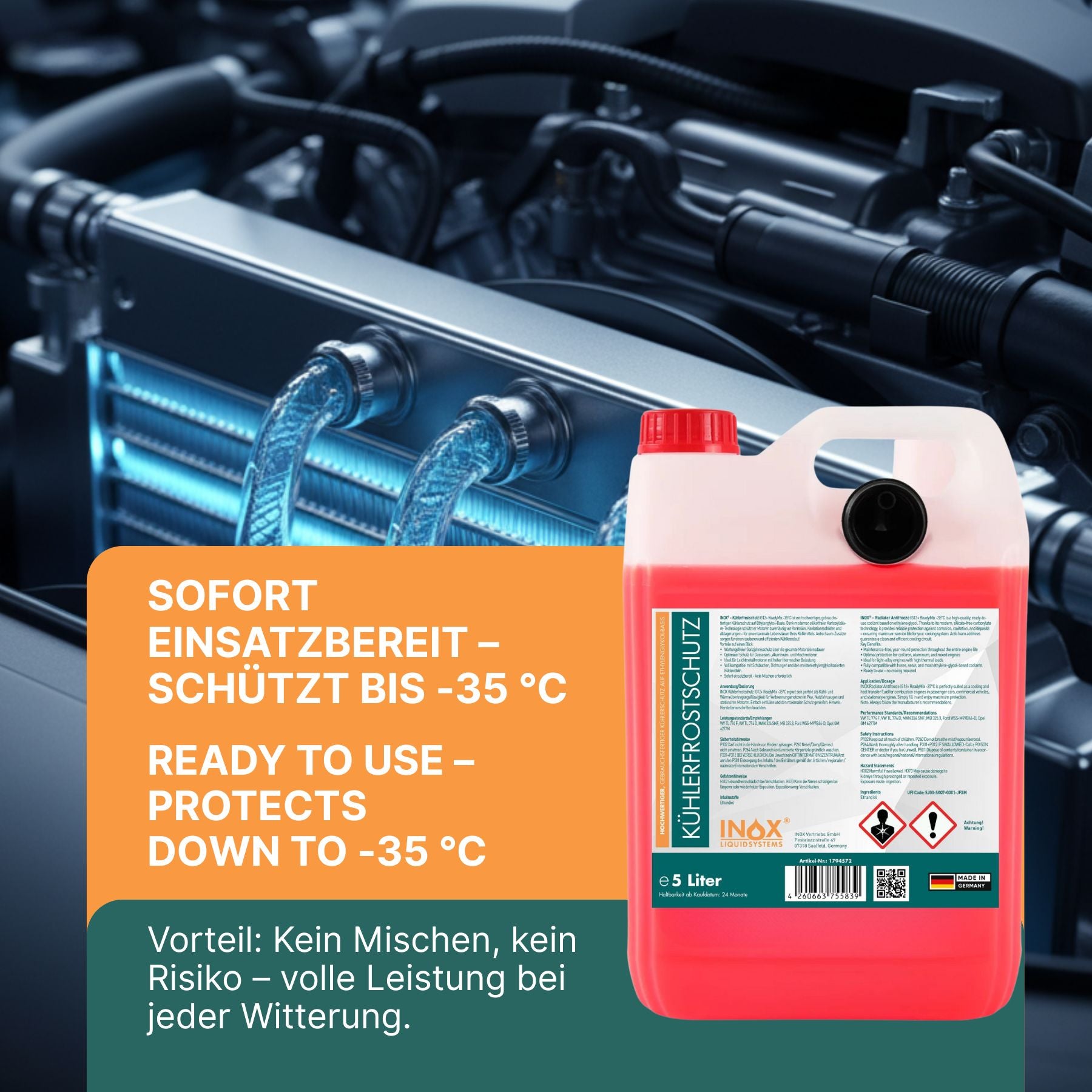 Kühlerfrostschutz IG12+ ReadyMix -35°C