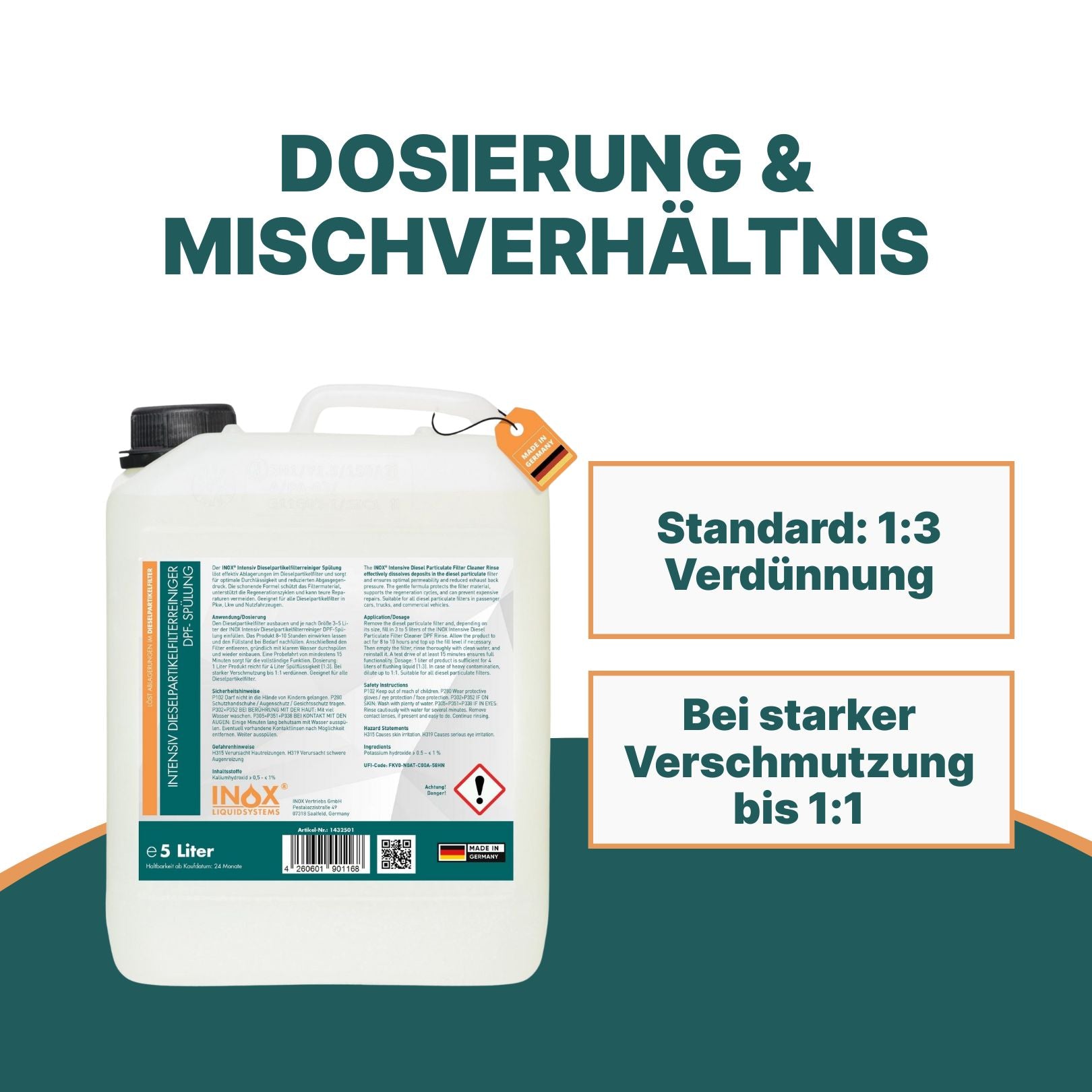Intensiv Dieselpartikelfilterreiniger DPF-Spülung