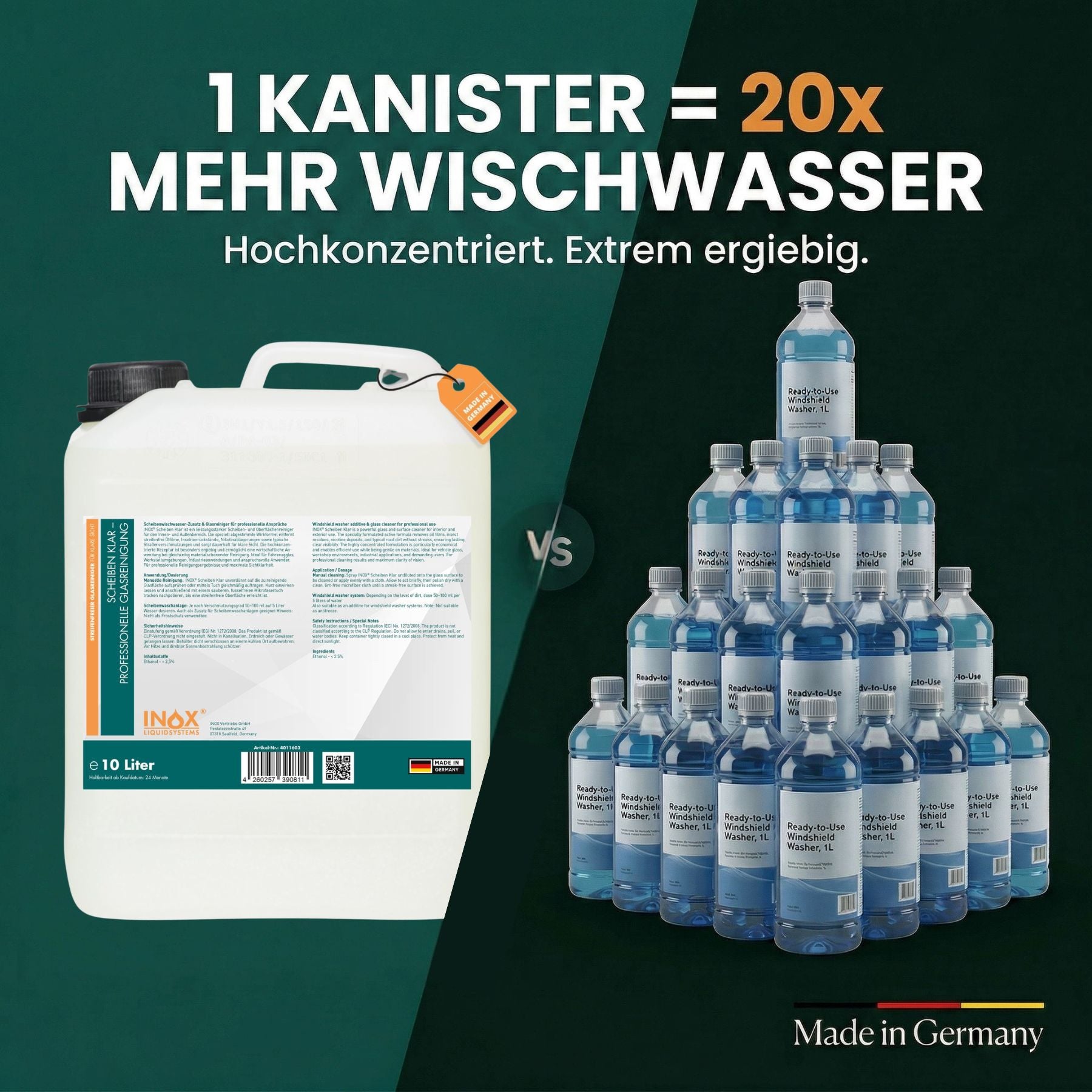 Scheiben Klar Konzentrat