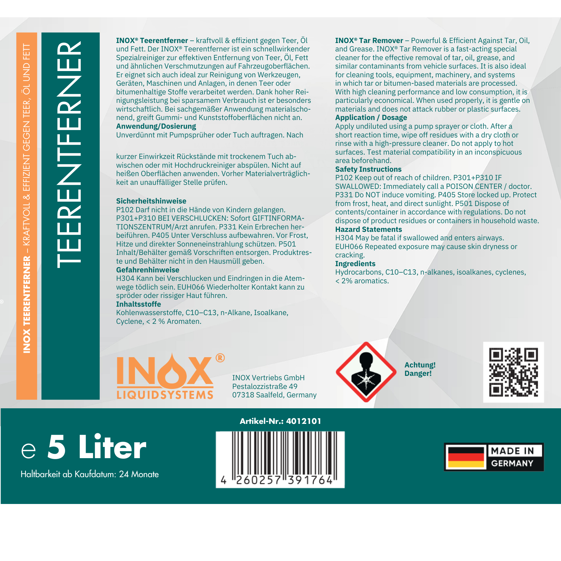 Teerentferner Auto