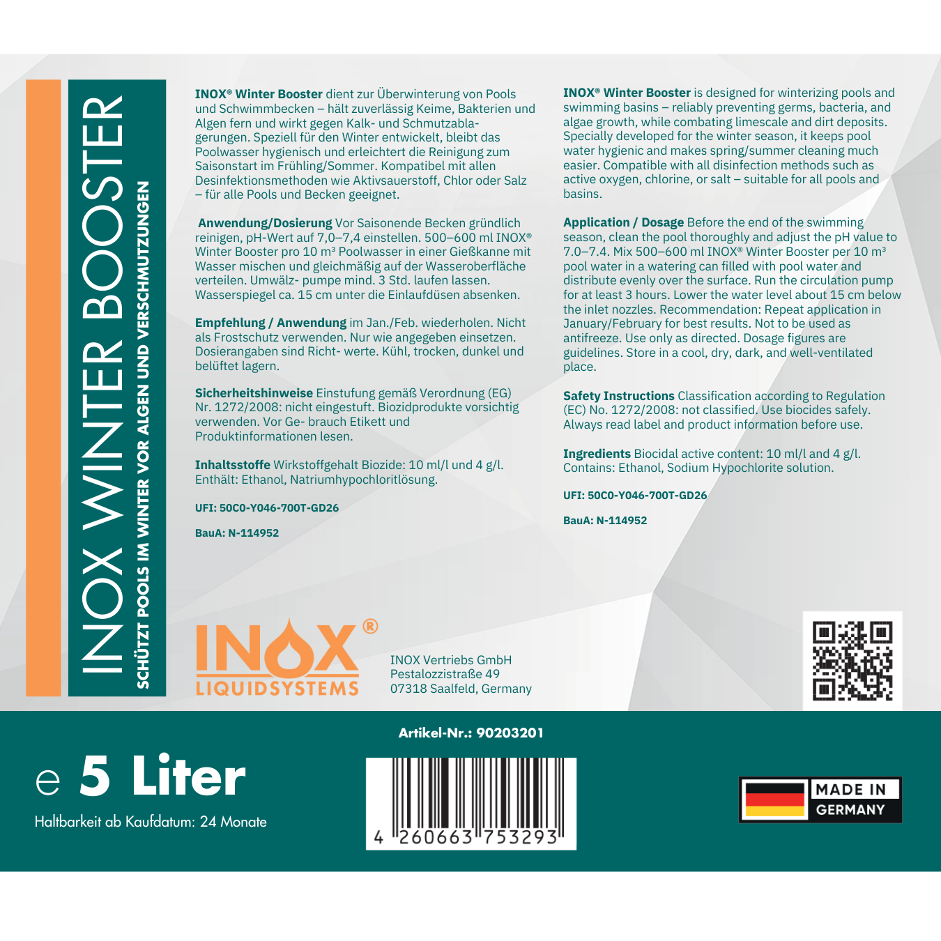 Winter Pool Booster